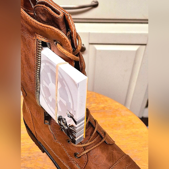 New Women's Forever Maura-67 combat boot-tan - Picture 2 of 8